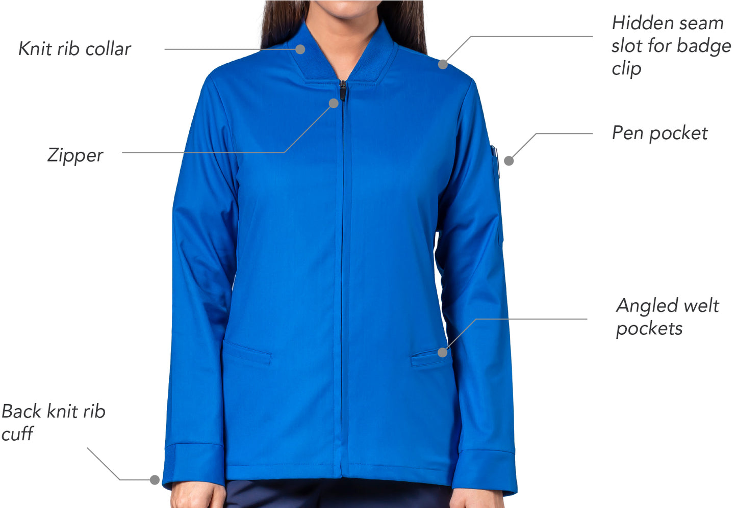 LEO Women's Scrub Jacket