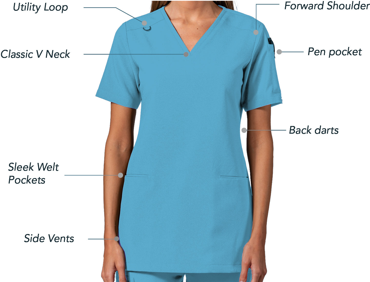 CALLIE Women's Scrub Tunic