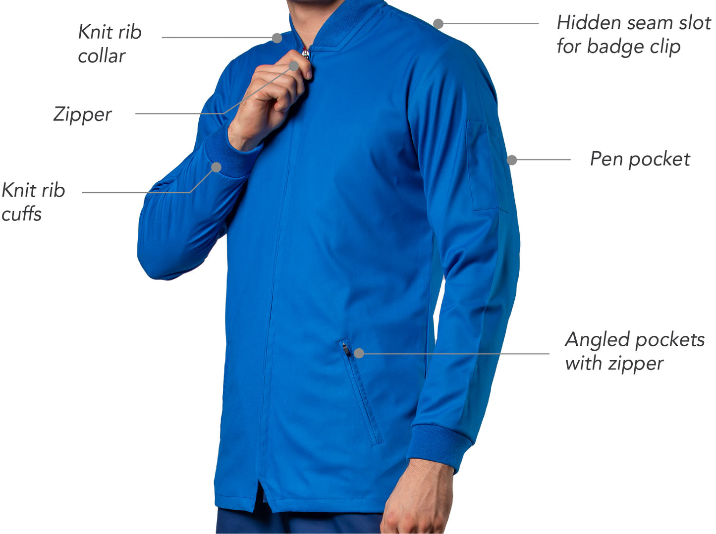 ICONIC Men's Scrub Jacket